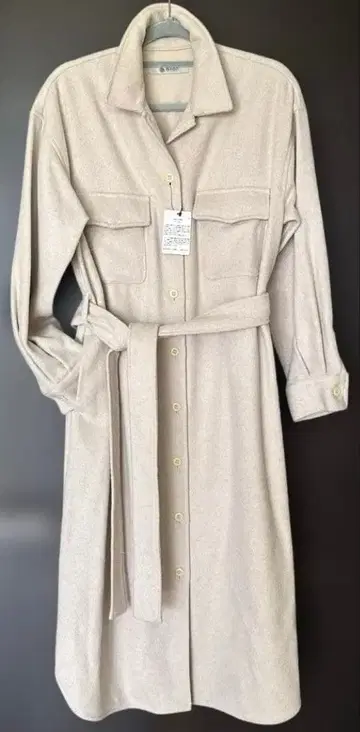 새상품 나노 유니버스 울 아웃 포켓 셔츠 원피스