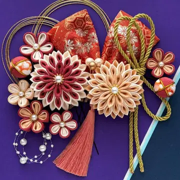 츠마미자이쿠 머리 장식 성인식 졸업식 C33