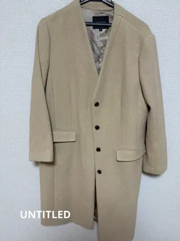 UNTITLED 베이지 롱 코트 42