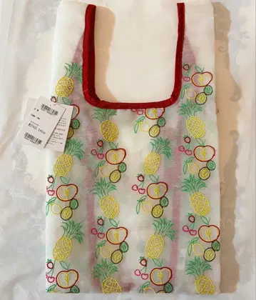 친자와스 신품 후르츠 바스켓 에코백 서브백 애플