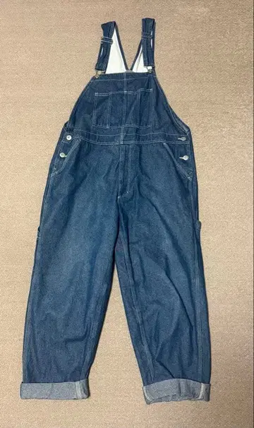 아메카지 데님 오버롤 M 사이즈