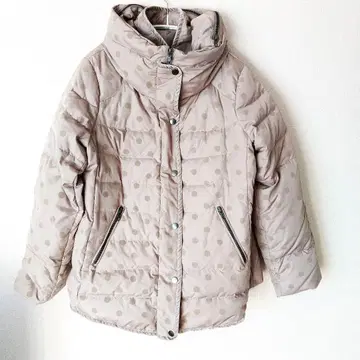 미사용 도트 다운 자켓 코트