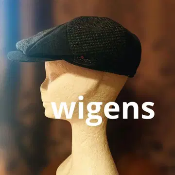[ wigens ] 네이비 계열 울 혼방 헌팅 모자 사이즈 57
