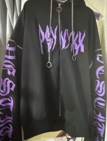 Psynyxx 마법진 매직 서클 후드티 오버 사이즈 뿔 없음