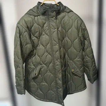 Dessir 퀼팅 코트 올리브 그린 (주) 월드
