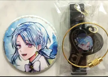 악마 집사와 검은 고양이 플루레 열쇠형 키링 & 캔뱃지 세트 아쿠네코