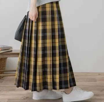 어반 리서치 서니 레이블 플리츠 스커트