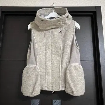 [ RRIDE ] 울 혼방 베스트 더블 지퍼 그레이