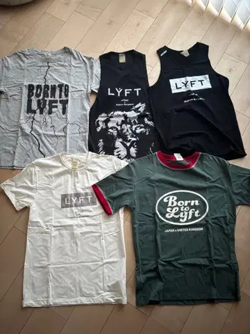 lyft 탱크탑 T셔츠 5세트