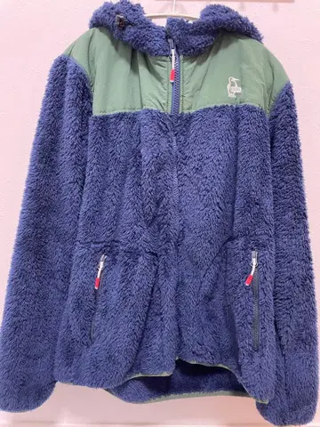 [ 새상품급 ] CHUMS 플리스 자켓 네이비/그린