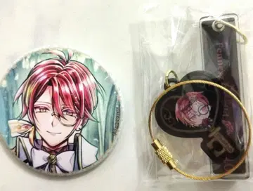 악마 집사와 블랙 고양이 페네스 열쇠형 키링 & 캔뱃지 세트 아쿠네코