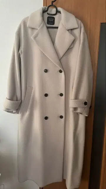 UNITED TOKYO 베이지 롱 코트 사이즈 2