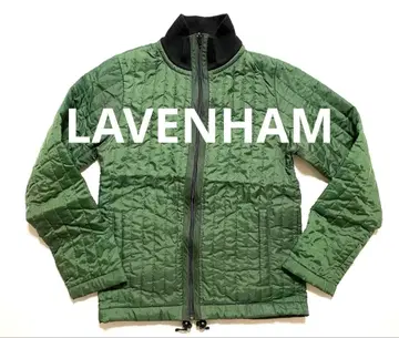 라벤햄 퀼팅 자켓 그린 x 블랙 경량