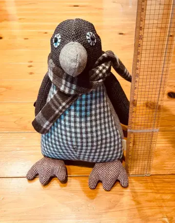 펭귄형 봉제 인형 입상 약 25cm