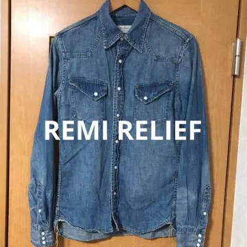 [분위기 발군] REMI RELIEF 데님 웨스턴 셔츠