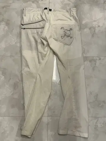 미사용 오클리 스컬 OAKLEY 남성용 팬츠 34인치 화이트