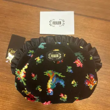 [ 새상품 ] FEILER ( 완판템 ) 하이 패턴 쉘 파우치 블랙