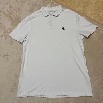 Abercrombie & Fitch 화이트 피케 셔츠 XL