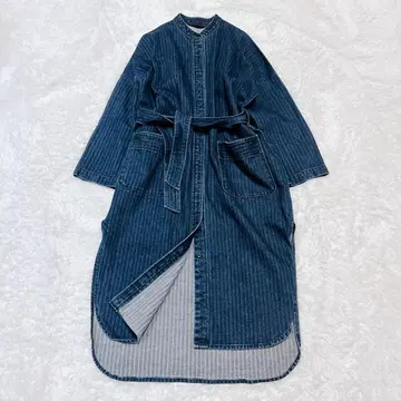 에테르니테 데 소와 데님 원피스 셔츠 원피스 일본제 코트 원피스