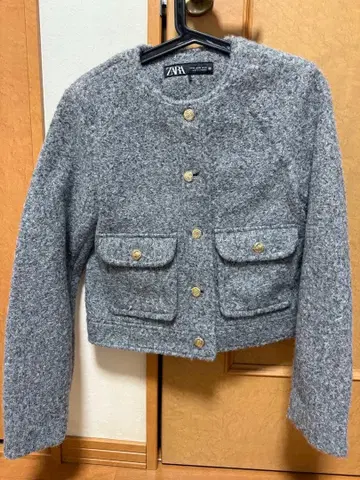 ZARA 노카라 그레이 자켓 XS