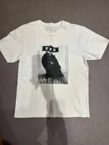 고트 셀렉션 화이트 프린트 T셔츠 XL