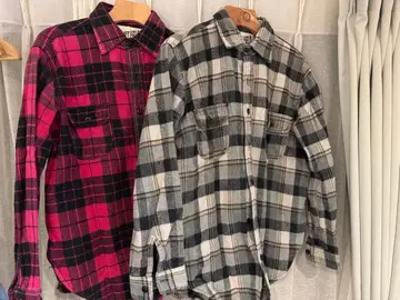 [초레어] LEFTFIELD 레프트필드 플란넬 셔츠 2장 세트