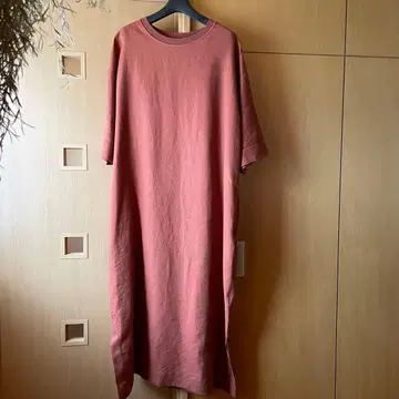 GALERIE VIE 갤러리 바이 프렌치 린넨 5부 소매 원피스