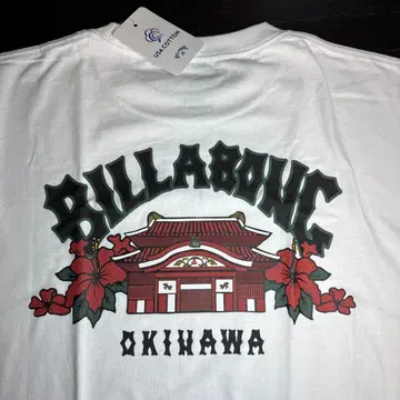 세일 새상품 미착용 BILLABONG 오키나와 오리지널 T셔츠 화이트