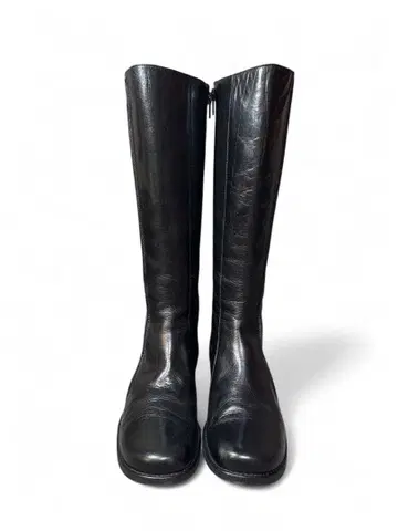 츠모리치사토 롱 부츠 가죽 블랙 23cm