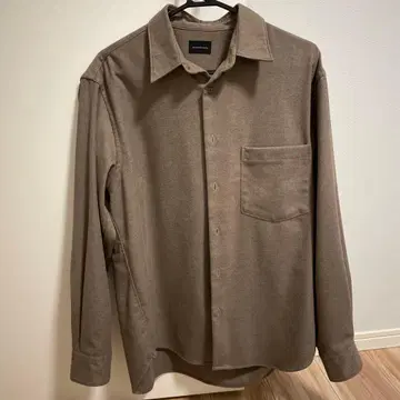 그린 레이블 릴랙싱 긴팔 셔츠 브라운 S