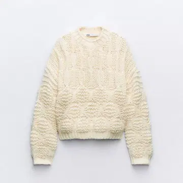 ZARA 텍스처 니트 스웨터
