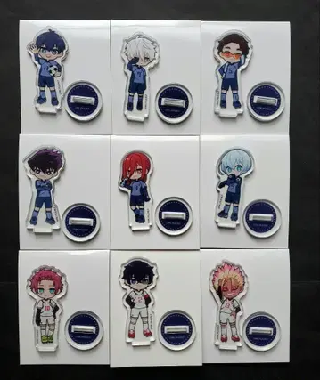 블루 록 아크릴 스탠드 유니폼 스타일 9종 묶음 판매