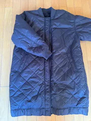 새상품 브라운 퀼팅 롱 자켓, 리버서블