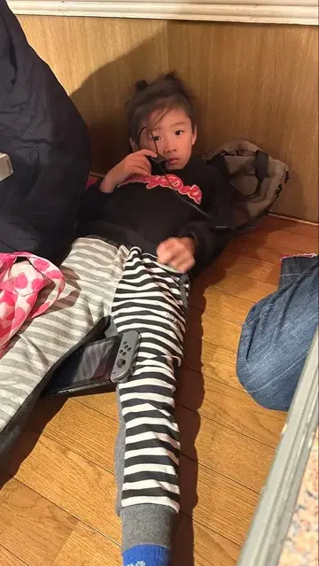 울 블랙 피코트 퍼 포함