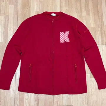 칼 헬무트/Karlhelmet 스웨터 빨간색 지퍼 스웨터 L 사이즈
