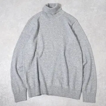 유니클로 UNIQLO 캐시미어 100% 터틀넥 니트 L 그레이