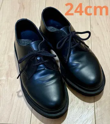 닥터마틴 3홀 올블랙 MONO 3홀 가죽 신발