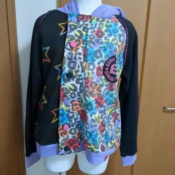 엘르 디오 컬러풀 레오파드 무늬 후드티