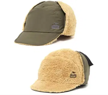 CHUMS 고어텍스 윈드스토퍼 리버서블 캡 카키