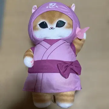 mofusand 닌자냥 BIG 봉제 인형 핑크