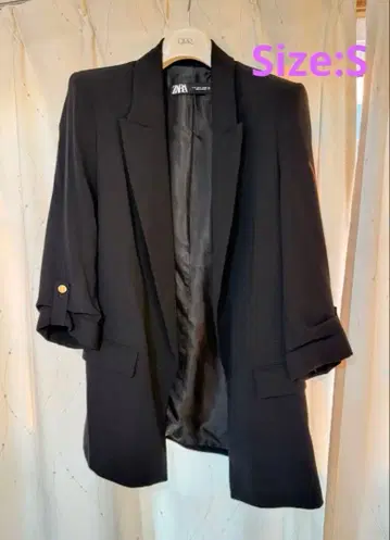 Zara 롤업 슬리브 자켓