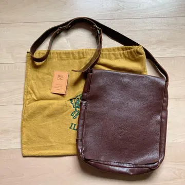 일비종떼 IL BISONTE 브라운 가죽 숄더백