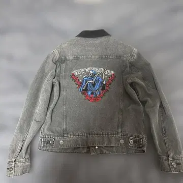 HUF 스컬 자수 데님 자켓