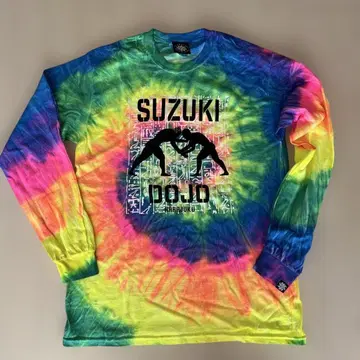 파일 드라이버 하라주쿠 SUZUKI DOJO 긴팔 티셔츠 타이다이 패턴