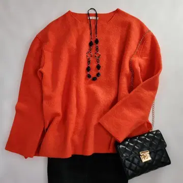 새상품급 yori 요리 울 압축 니트 풀오버 F 사이즈