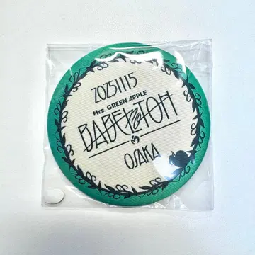Mrs. GREEN APPLE 미세스 캔뱃지 BABELnoTOH
