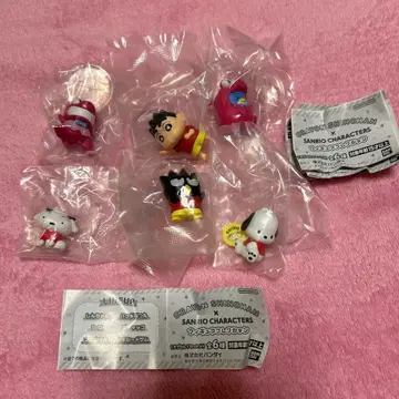 짱구는 못말려(크레용 신짱) x 산리오 캐릭터즈 피규어 컬렉션 전 6종