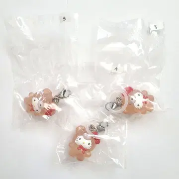 라떼곰 메지루시 액세서리 헬로키티 3개 세트