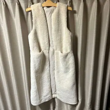 Bou Jeloud 롱 베스트 화이트 38 사이즈 새상품 택 포함