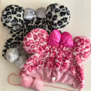 TDR 도쿄 디즈니 리조트 팬캡 미니 레오파드 무늬